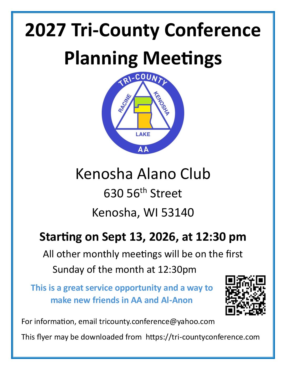 Tri-County conference planning meetings